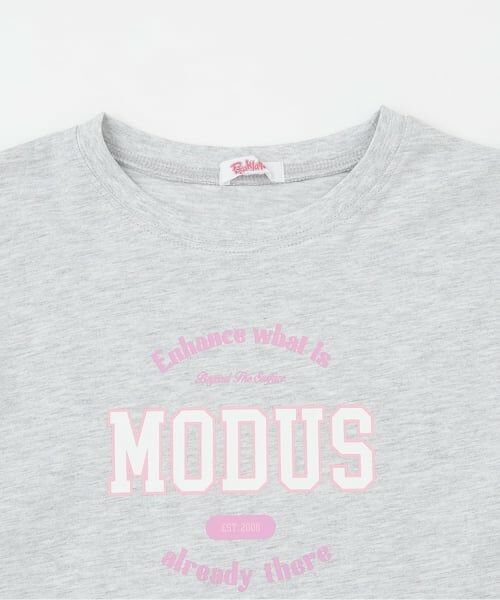 PINK-latte / ピンク ラテ Tシャツ | 【綿100%】カレッジロンT | 詳細2
