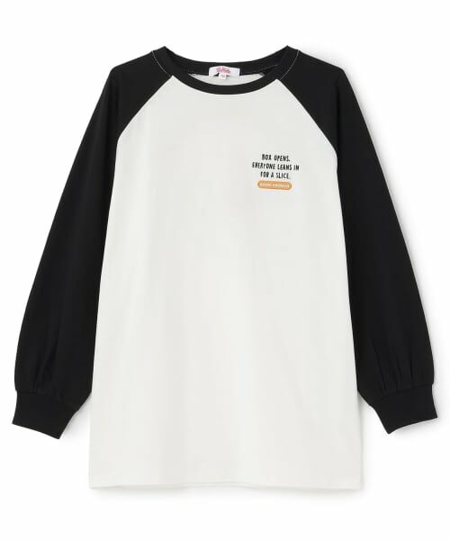 PINK-latte / ピンク ラテ Tシャツ | 【綿100%】さがらチュニックロンT(黒)