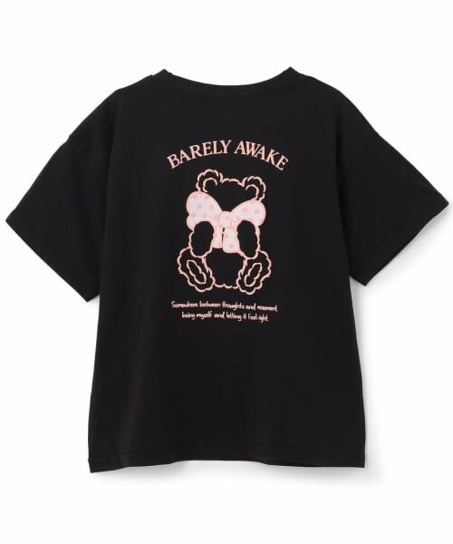 PINK-latte / ピンク ラテ Tシャツ | 【綿100%】リボンくまちゃん半袖T | 詳細1