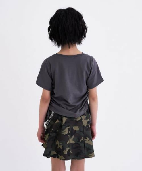 PINK-latte / ピンク ラテ Tシャツ | 【接触冷感】ラインストーン脇ドロストTシャツ | 詳細15