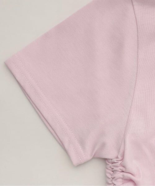 PINK-latte / ピンク ラテ Tシャツ | ラインストーン脇ドロストTシャツ | 詳細3