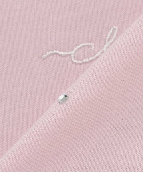 PINK-latte / ピンク ラテ Tシャツ | ラインストーン脇ドロストTシャツ | 詳細6