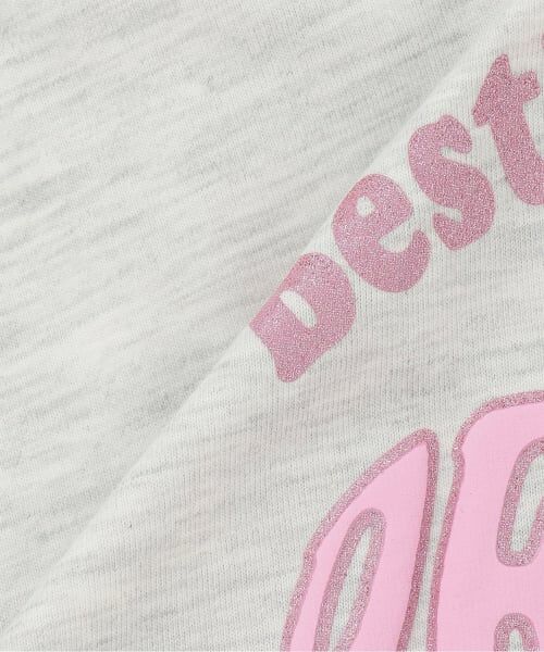 PINK-latte / ピンク ラテ Tシャツ | 【接触冷感】バックハート衿つきハーフZIP半袖T | 詳細5