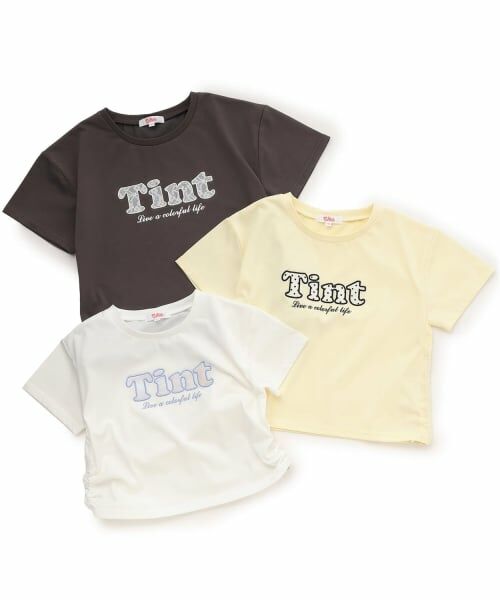 PINK-latte / ピンク ラテ Tシャツ | 【接触冷感】サイドドロストアップリケ半袖T | 詳細11