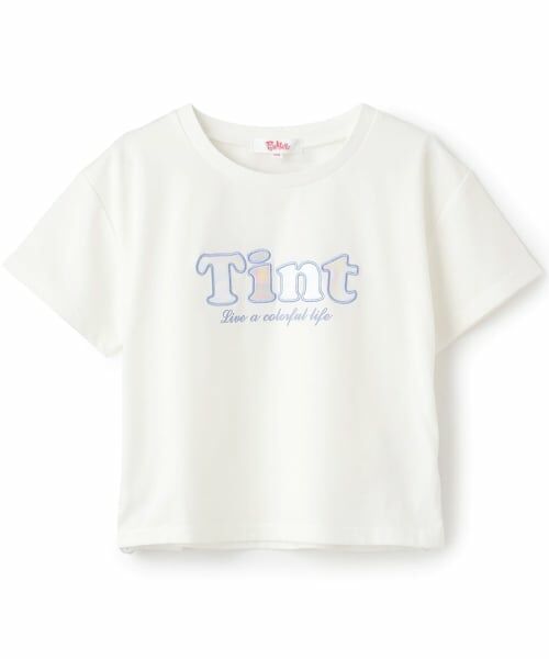PINK-latte / ピンク ラテ Tシャツ | 【接触冷感】サイドドロストアップリケ半袖T | 詳細22