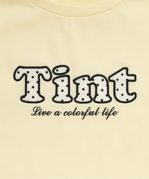 PINK-latte / ピンク ラテ Tシャツ | 【接触冷感】サイドドロストアップリケ半袖T | 詳細5