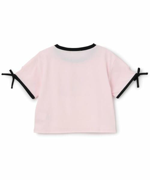 PINK-latte / ピンク ラテ Tシャツ | 【接触冷感】ラメクリアワッペン半袖リボンT | 詳細13