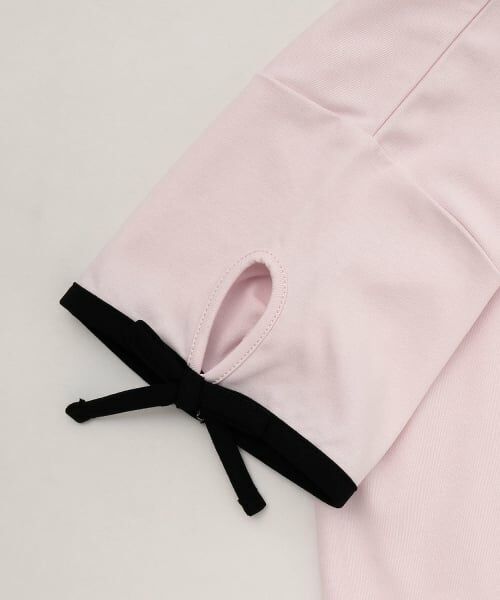 PINK-latte / ピンク ラテ Tシャツ | 【接触冷感】ラメクリアワッペン半袖リボンT | 詳細17