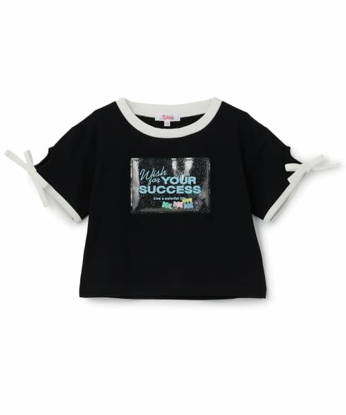 PINK-latte / ピンク ラテ Tシャツ | 【接触冷感】ラメクリアワッペン半袖リボンT | 詳細24