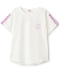 PINK-latte / ピンク ラテ Tシャツ | 【接触冷感】袖メッシュ切替チュニック半袖T