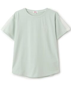 PINK-latte / ピンク ラテ Tシャツ | 【接触冷感】袖メッシュ切替チュニック半袖T