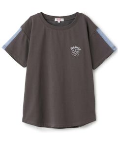 PINK-latte / ピンク ラテ Tシャツ | 【接触冷感】袖メッシュ切替チュニック半袖T