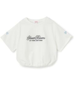 PINK-latte / ピンク ラテ Tシャツ | 裾ドロストりぼんタック半袖Tシャツ2