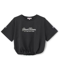 PINK-latte / ピンク ラテ Tシャツ | 裾ドロストりぼんタック半袖Tシャツ2