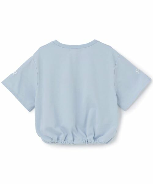 PINK-latte / ピンク ラテ Tシャツ | 裾ドロストりぼんタック半袖Tシャツ2 | 詳細1