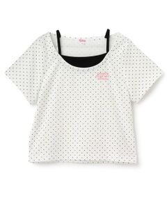 PINK-latte / ピンク ラテ Tシャツ | ドット柄レイヤード風トップス