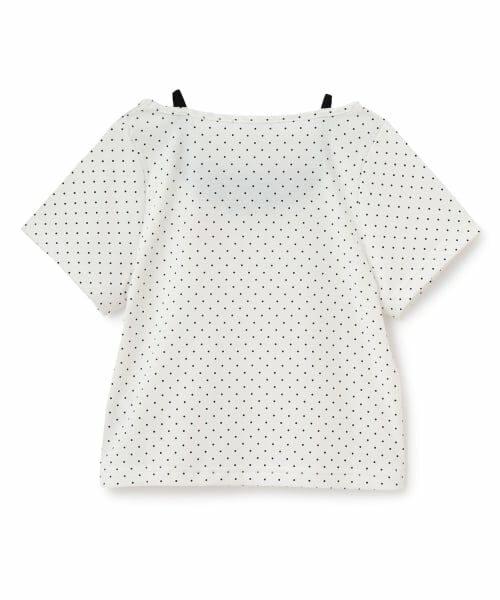PINK-latte / ピンク ラテ Tシャツ | ドット柄レイヤード風トップス | 詳細1