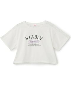 PINK-latte / ピンク ラテ Tシャツ | 【吸水速乾】肩レース切替半袖T