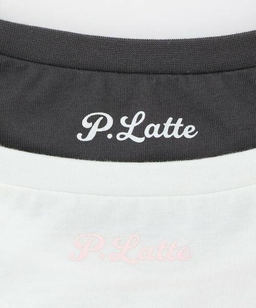 PINK-latte / ピンク ラテ Tシャツ | 【おしゃれキャット】【綿100%】裾レース半袖トップス | 詳細5