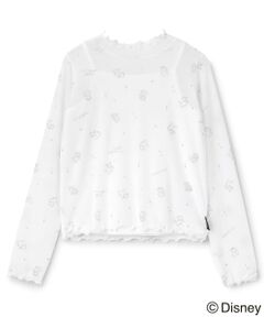 PINK-latte / ピンク ラテ Tシャツ | 【おしゃれキャット】シアー総柄トップス＋キャミセット