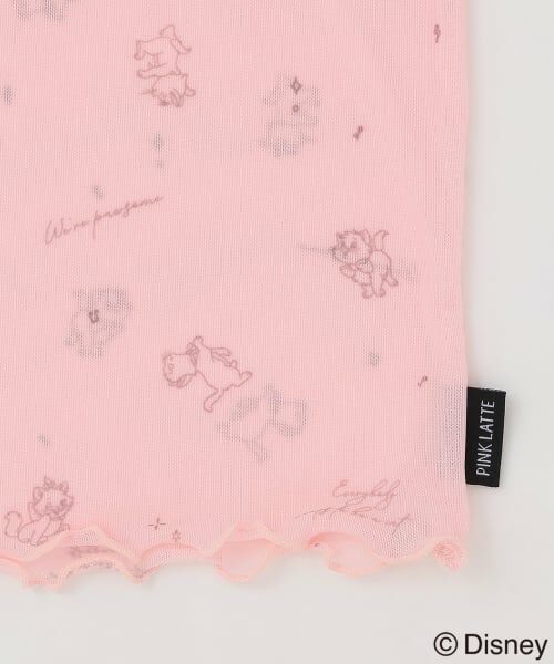 PINK-latte / ピンク ラテ Tシャツ | 【おしゃれキャット】シアー総柄トップス＋キャミセット | 詳細5