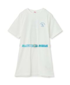 PINK-latte / ピンク ラテ Tシャツ | 【2way・吸水速乾】クリアベルトつきTシャツ
