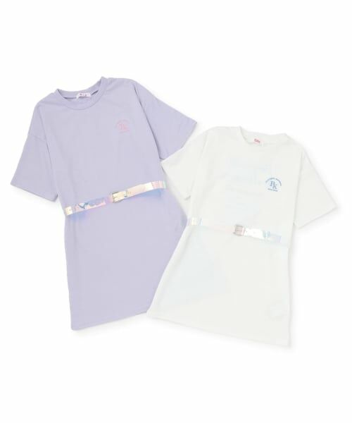 PINK-latte / ピンク ラテ Tシャツ | 【2way・吸水速乾】クリアベルトつきTシャツ | 詳細9