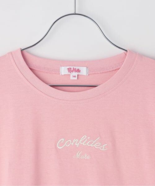 PINK-latte / ピンク ラテ Tシャツ | 【綿100%】袖くまちゃんロンT | 詳細2