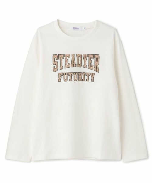 PINK-latte / ピンク ラテ Tシャツ | 【別注】カレッジロンT(オフ ホワイト)