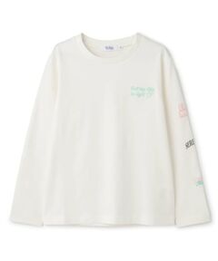 PINK-latte / ピンク ラテ Tシャツ | 【別注】袖プリントロンT