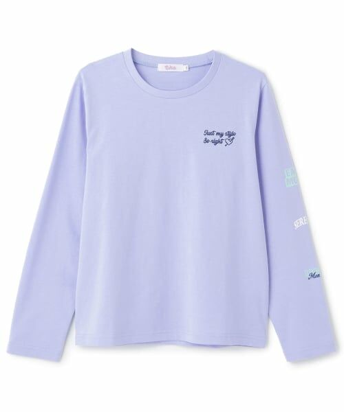 PINK-latte / ピンク ラテ Tシャツ | 【別注】袖プリントロンT(サックス)