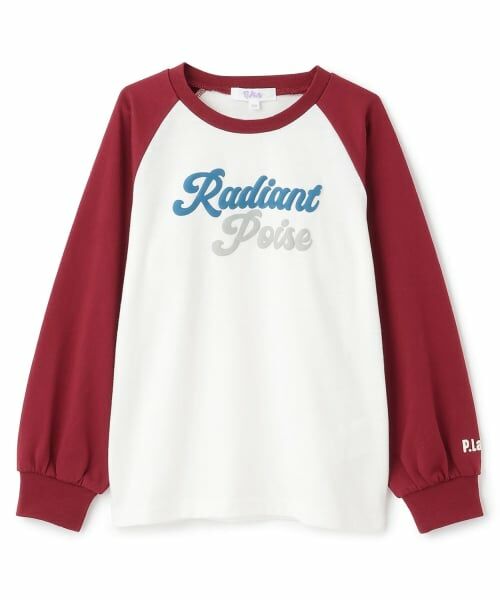 PINK-latte / ピンク ラテ Tシャツ | 【別注】リブつき発泡ラグランロンT(赤)