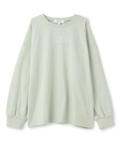 PINK-latte / ピンク ラテ Tシャツ | 【別注】リブつきバックプリントビッグロンT