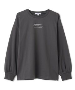 PINK-latte / ピンク ラテ Tシャツ | 【別注】リブつきバックプリントビッグロンT