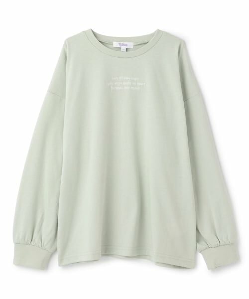 PINK-latte / ピンク ラテ Tシャツ | 【別注】リブつきバックプリントビッグロンT(ミント)