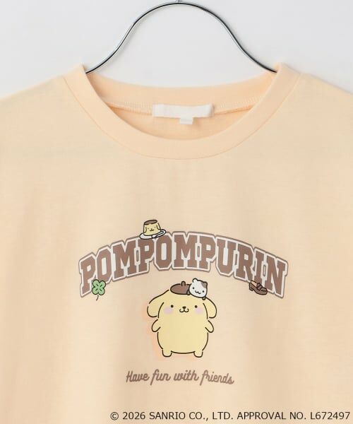 PINK-latte / ピンク ラテ Tシャツ | 【サンリオキャラクターズ】アソートカレッジロンT | 詳細1
