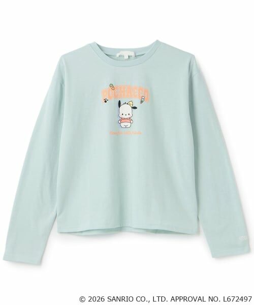 PINK-latte / ピンク ラテ Tシャツ | 【サンリオキャラクターズ】アソートカレッジロンT(ミント)