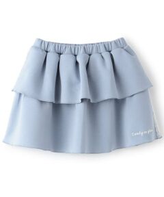 PINK-latte / ピンク ラテ ミニ・ひざ丈スカート | サイドレースラインポンチティアードスカート