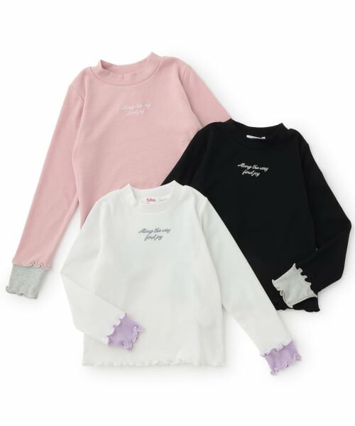 PINK-latte / ピンク ラテ Tシャツ | 袖配色メローテレコロンT | 詳細7