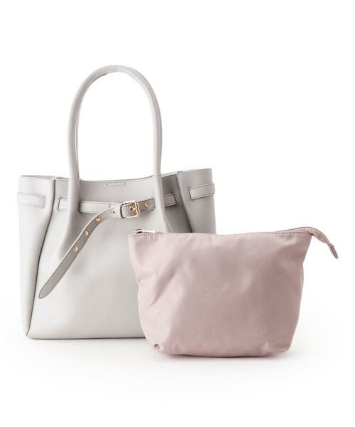 セール ベルト飾りポーチ付a4トートバッグ トートバッグ Pink Adobe ピンクアドベ ファッション通販 タカシマヤファッションスクエア