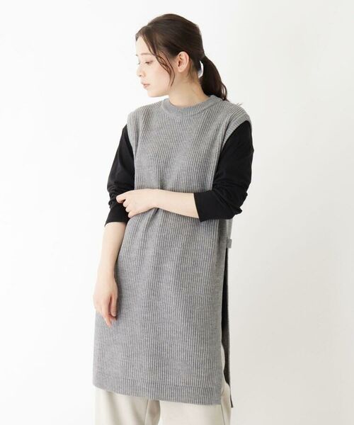 セール Web限定llサイズあり ロングニットベスト ベスト Pink Adobe ピンクアドベ ファッション通販 タカシマヤファッションスクエア