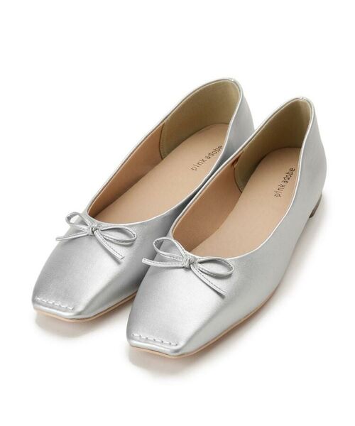 ステッチスクエアバレエシューズ フラットシューズ Pink Adobe ピンクアドベ ファッション通販 タカシマヤファッションスクエア