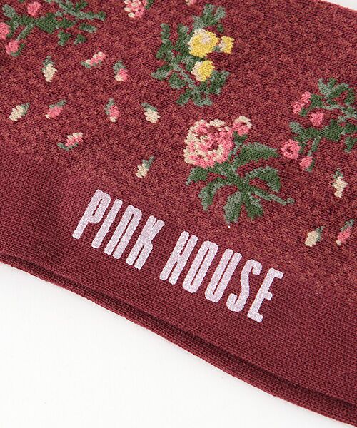 PINK HOUSE / ピンクハウス ソックス | 【アウトレット】小バラ柄ハイソックス | 詳細3
