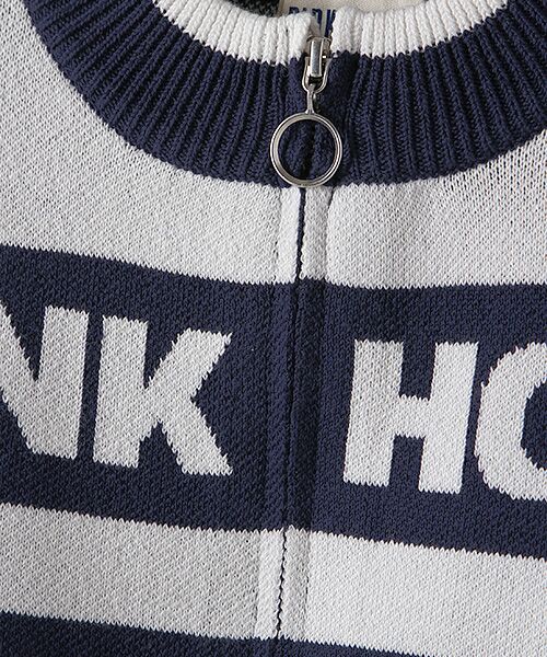 PINK HOUSE / ピンクハウス カーディガン・ボレロ | 【アウトレット】PINK HOUSE ロゴボーダーニットカーディガン | 詳細5