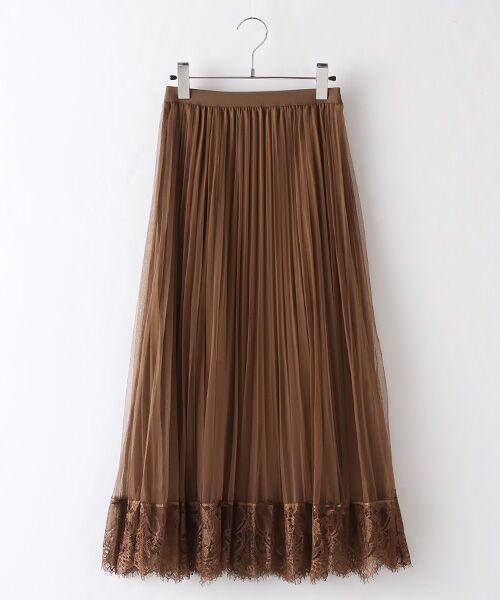 セール リバーシブルチュールスカート ロング マキシ丈スカート