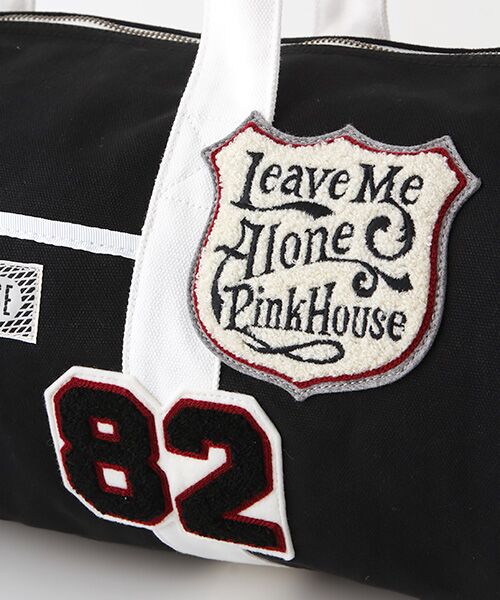 PINK HOUSE / ピンクハウス ボストンバッグ | 【アウトレット】ワッペン使いボストンバッグ | 詳細5