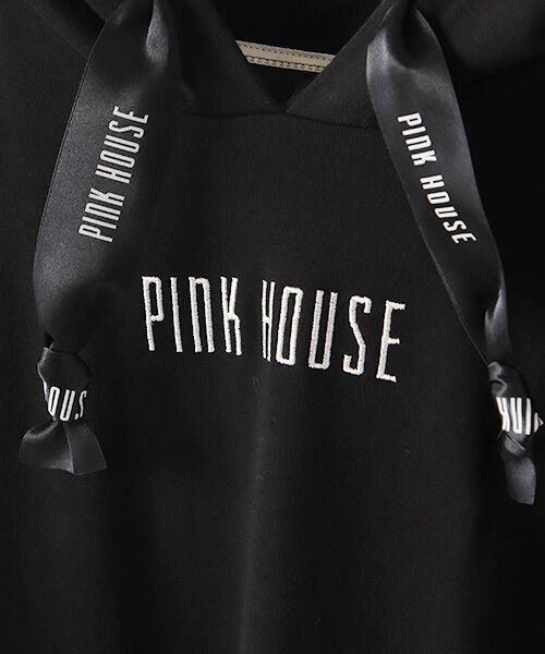 PINK HOUSE / ピンクハウス スウェット | 【アウトレット】ロゴリボン使いミニ裏毛ワンピース | 詳細1