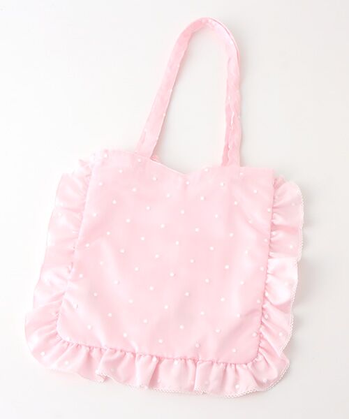 セール アウトレット オンライン先行 ドット刺繍チュールリボンフリルバッグ トートバッグ Pink House ピンクハウス ファッション通販 タカシマヤファッションスクエア