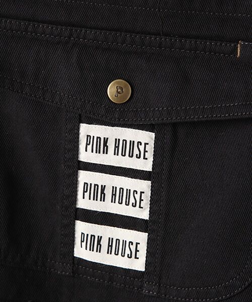 PINK HOUSE / ピンクハウス ロング・マキシ丈ワンピース | ロゴ入りジャンパースカート | 詳細1