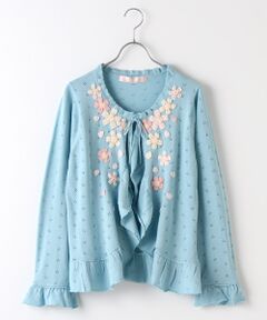 【アウトレット】チェリーブロッサムモチーフカーディガン